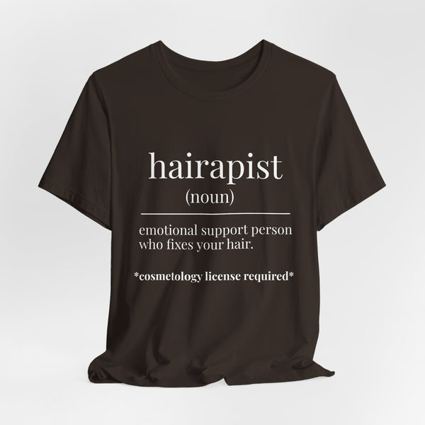 Hairapist Definition Tee - Hairstylist / Loc Care Shirt